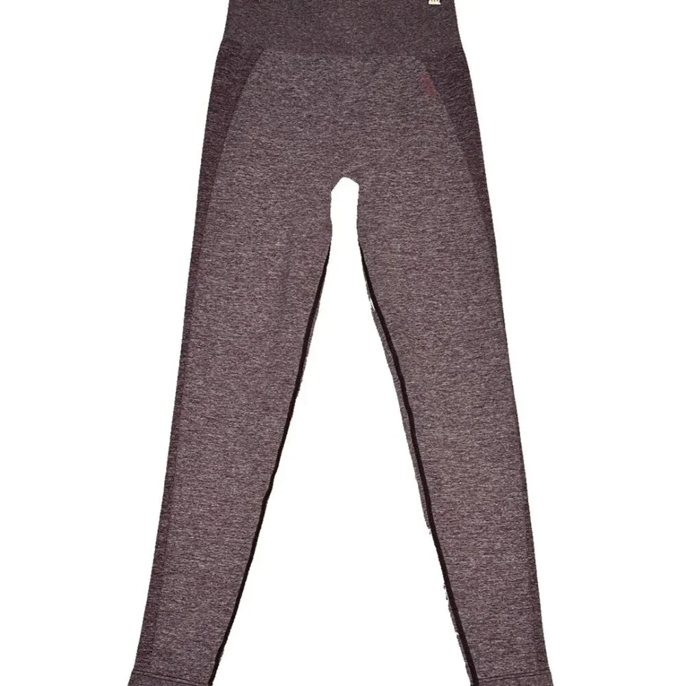 GYMSHARK High Waisted Flex Leggings Berry Rose Sz S/M Sculpting Yoga Athleisure - Picture 3 of 8